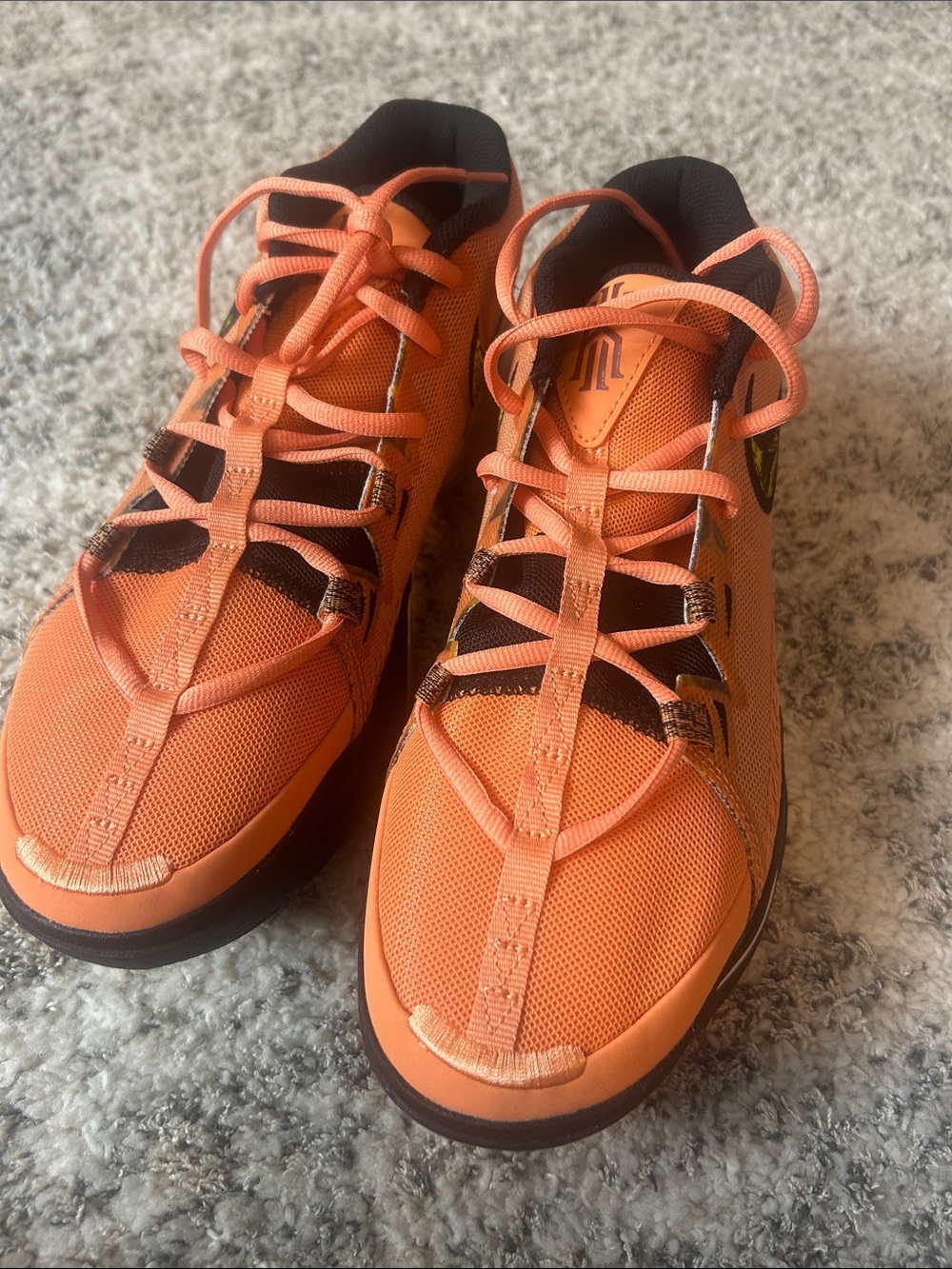 Nike Orange and Black Men’s Sneakers